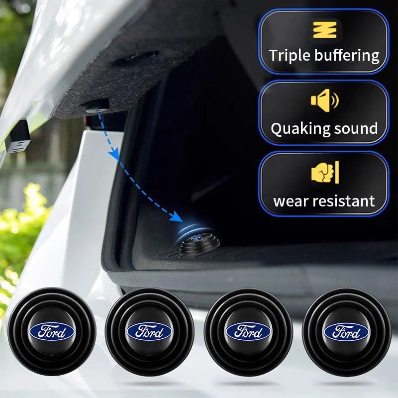 Car Door Shock Absorber Buffer Protective Stickers Soundproof Rubber Pads For Ford Ranger Focus Kuga Mustang Mondeo Fusion Esco