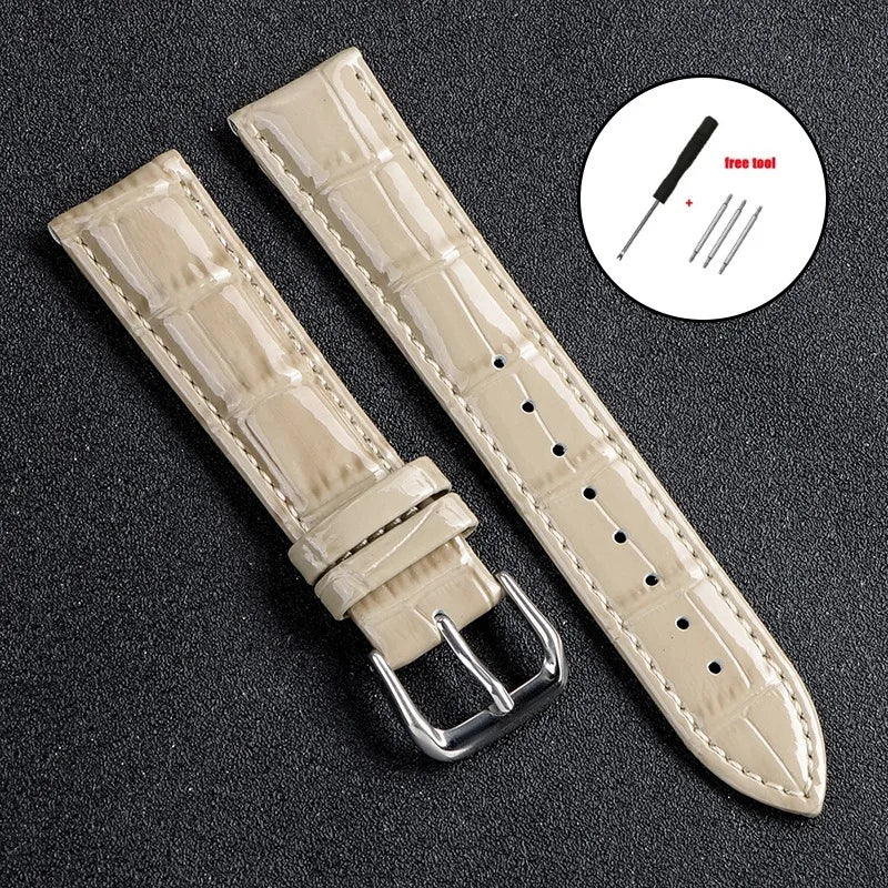 Leather Watchband for Men Women Universal Replacement Leather Watch Strap 12mm 14mm 16mm 18mm 19mm 20mm 21mm 22mm Soft Bracelets