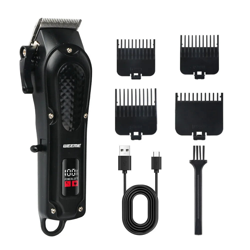 Hair Cutting Machine Electric Vintage Hair Clipper Portable Cordless Shaver Barber USB Fast Charging Hair Trimmer For Hairdresse