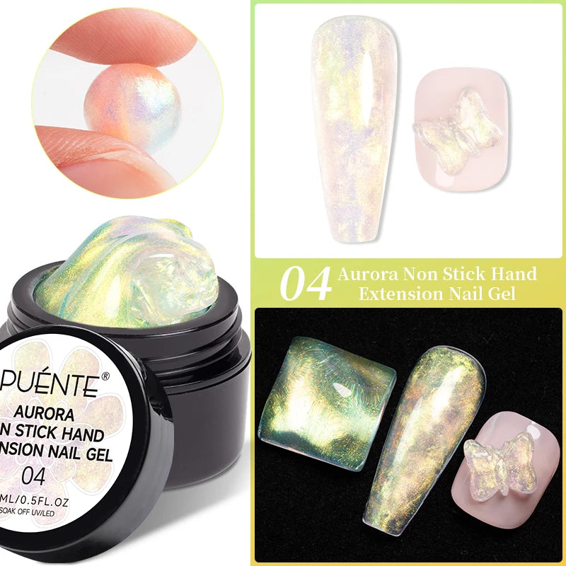 PUENTE 7.5ML Smooth Ceramics Cat Magnetic Gel Nail Polish White Moonlight Shades Cat Eye Soak Off UV Nail Art Varnish Manicure