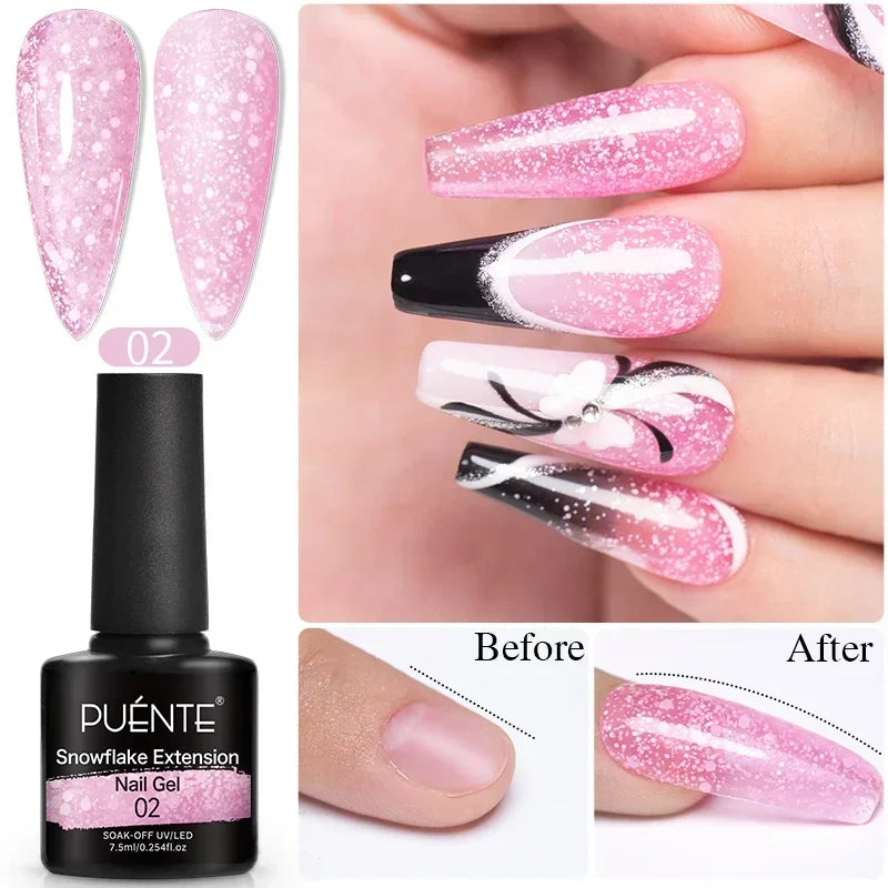 15ML Milky White Jelly Nude Pink Fiber Base Gel For Nails Repair Strengthen Extension Construction Soak Off UV Nail Art Varnish