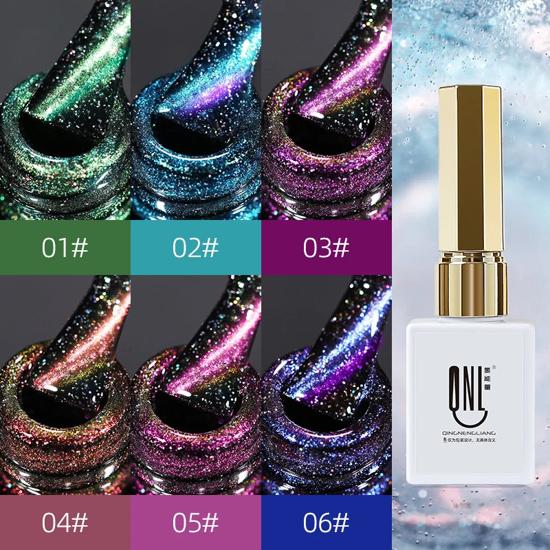 RS NAIL 15ml Gel Nail Polish Red Wine Cat Eye Glitter Gel Varnish Winter Color UV LED Nail Art Gel Lacquer 2021 Top