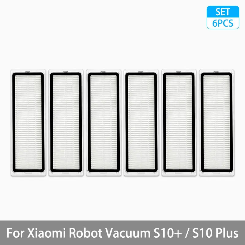 For Xiaomi Robot Vacuum S10+ / S10 Plus Accessories Main Brush Side Brush Hepa Filter Mop Rag Cloth Replacement Spare Parts