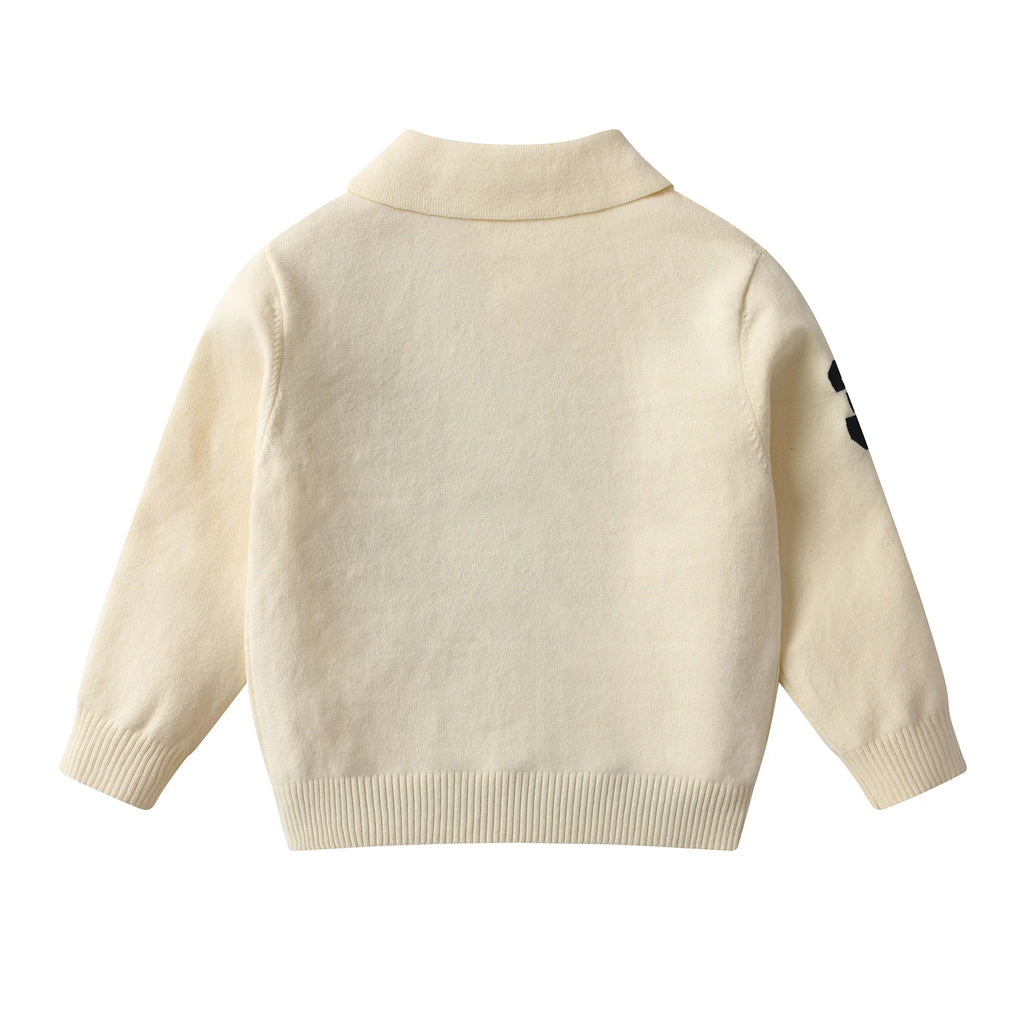 Kids Sweatshirt - Soft Cotton Long Sleeve Button Front Cardigan for Children Boys & Girls (Autumn and Winter Style)