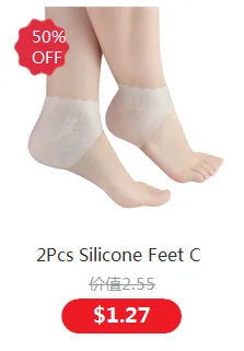 1Pair Heels Forefoot Pads Relieve Pain Orthopedic Insoles Silicone Cushion Sandals Foot Care Products GEL Non-slip Shoes Pad