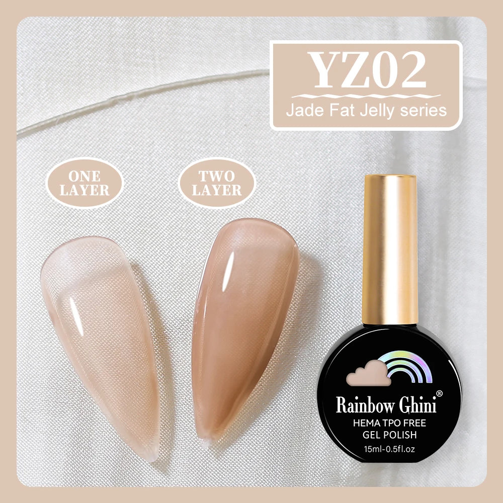 RG 15ML 146Colors HEMA&TPO Free Long Lasting Nail Polish Colorful UV Nail Gel Top Base Coat Supplies For Professional Manicure