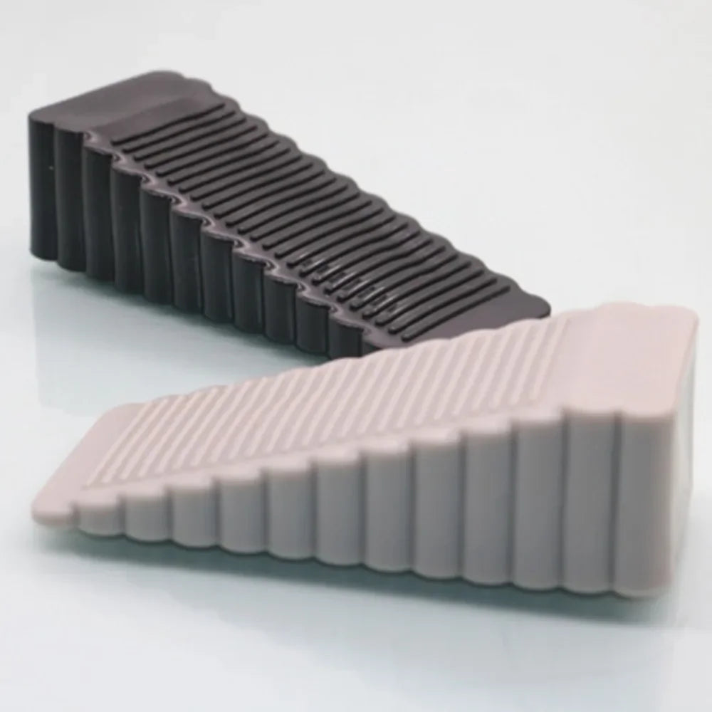 Front Door Stopper: Anti-collision, Movable Rubber Doorstop for Household Use.  Wedge-shaped Hardware for Home Applications