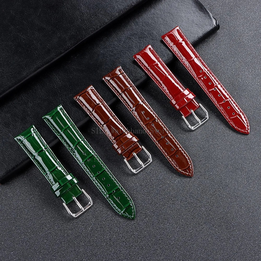 Leather Watchband for Men Women Universal Replacement Leather Watch Strap 12mm 14mm 16mm 18mm 19mm 20mm 21mm 22mm Soft Bracelets