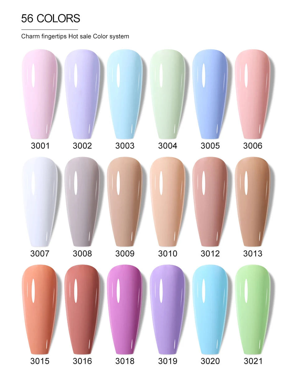 Clou Beaute 15ml HEMA TPO FREE Color Gel Nail Polish Nude Pink Red Green Collection Nail Gel Polish Glitter Soak Off UV LED Gel