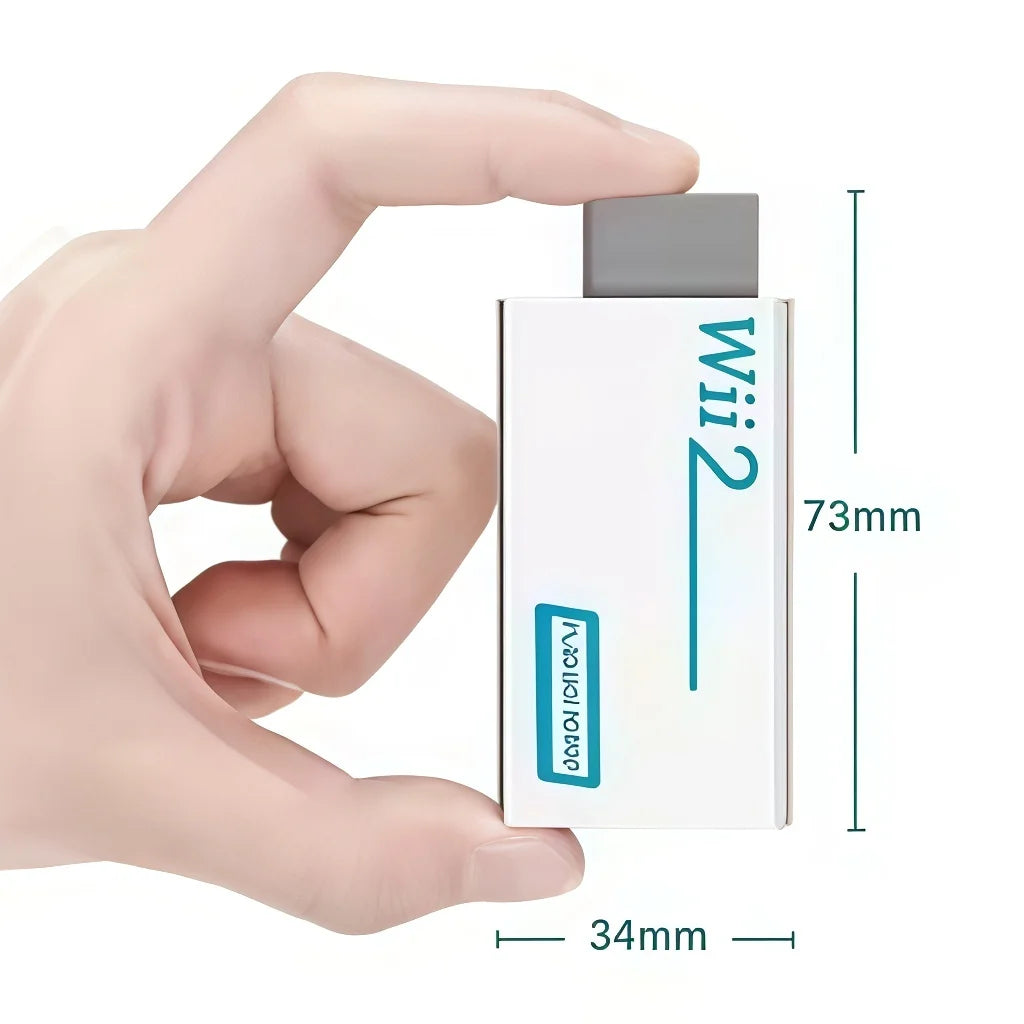 Wii to HDMI Converter with 3.5mm Audio - Digital Adapter for HDTV/Monitor, 480p to 1080p/720P Compatible (Not for Wii Mini)