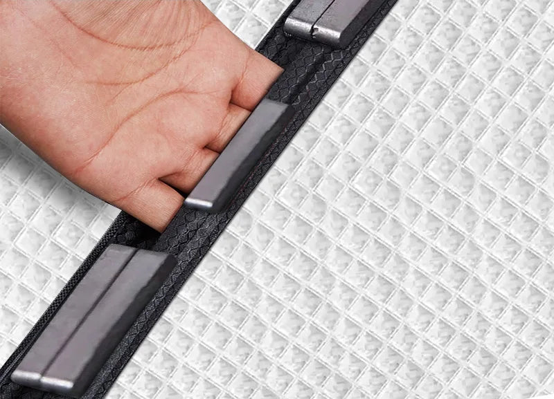Magnetic winter thick door curtain -  easy to install - No Drilling- Keep Cold Out & Warm In-Windproof partition curtain