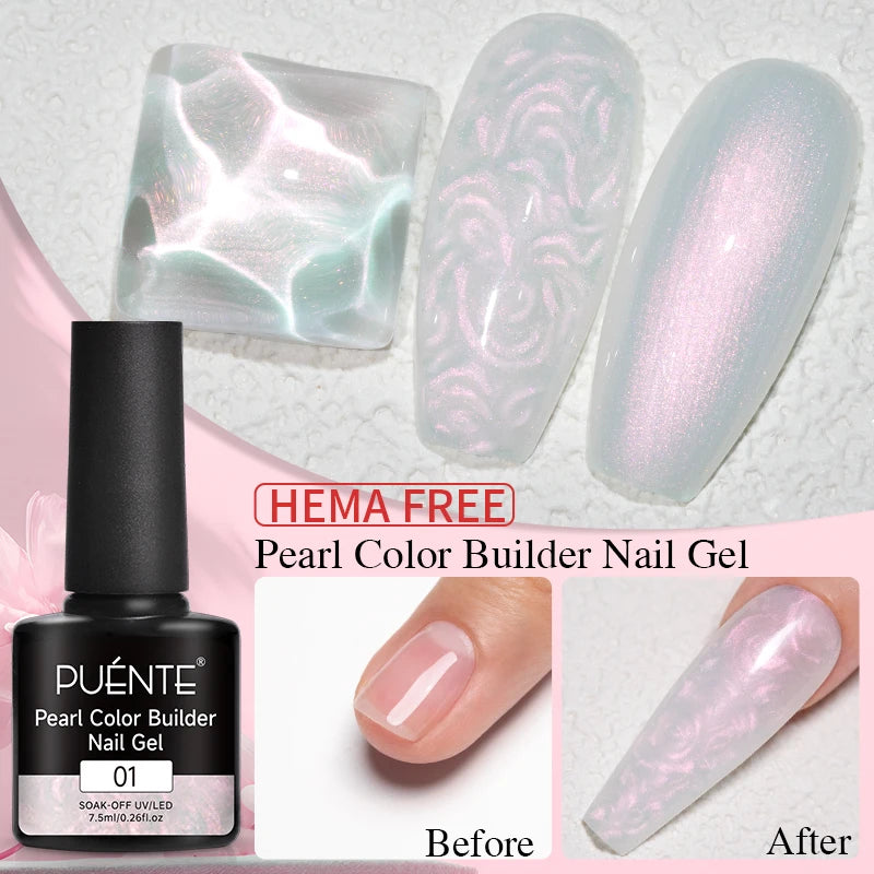 15ML Milky White Jelly Nude Pink Fiber Base Gel For Nails Repair Strengthen Extension Construction Soak Off UV Nail Art Varnish