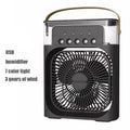 3-in-1 portable humidifying fan, mini USB air conditioning fan with LED night light function, water mist humidification, fun hom