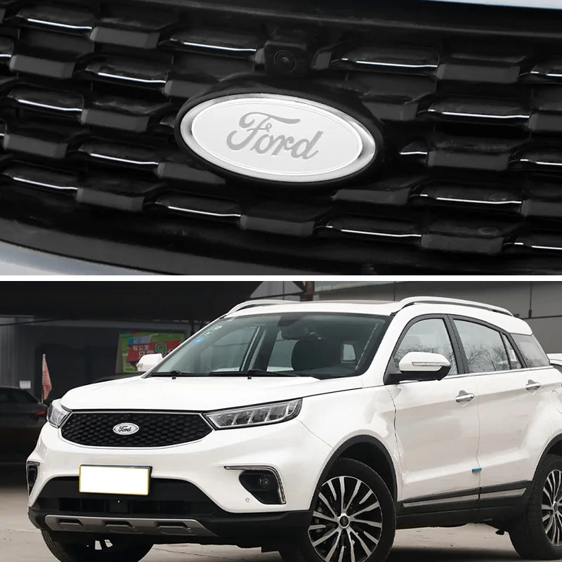 For Ford Focus Fiesta Ranger Mondeo Mustang Car Badge Front Grille Rear Trunk Hood Lid Logo Decor Cover Emblem Auto Accessories