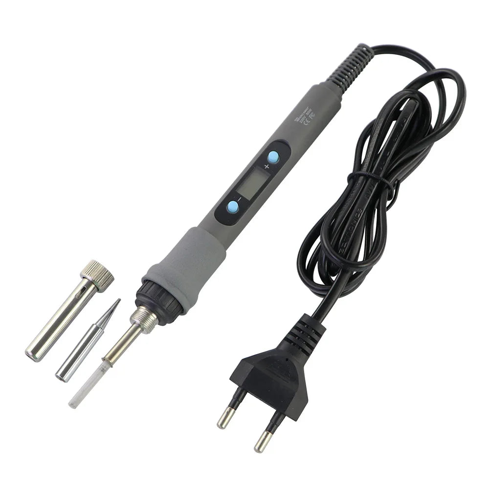 60W 80W Electric Soldering Iron LCD Digital Display Adjustable Temperature Welding Repair Tools 220V / 110V Solder Wire Tips