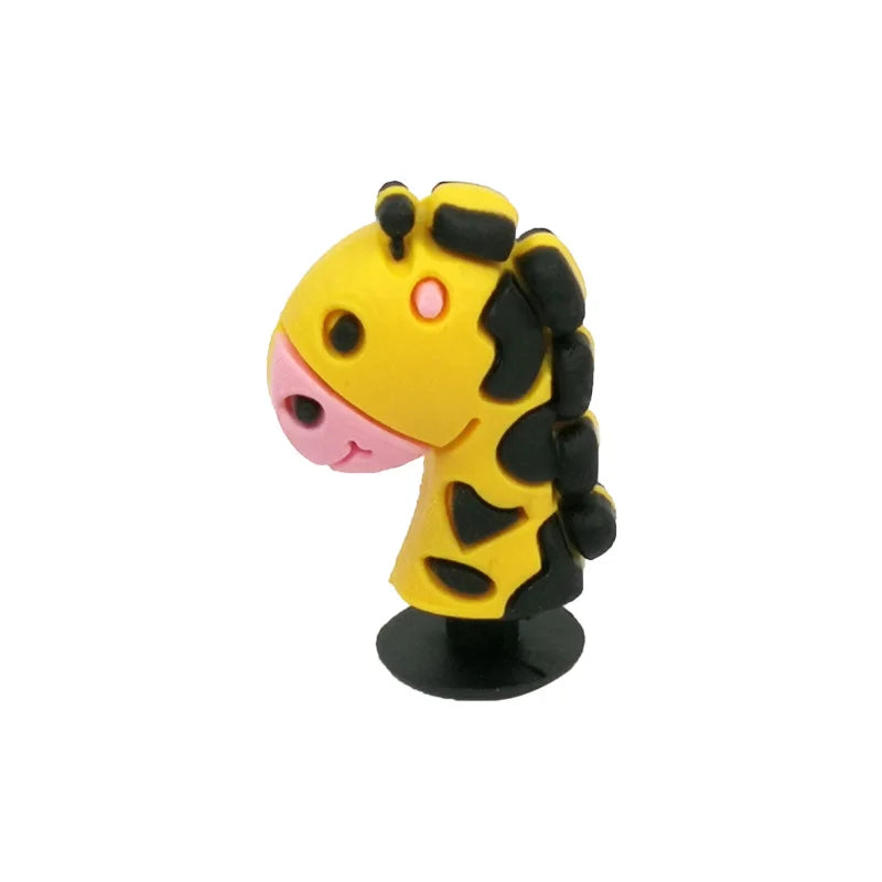 1/5pcs 3D Shoe Charms Cute Dinosaur Duck Bunny Shoe Decoration Buckle Kawaii Frogs Bees Garden Sandal Accessories Kids Gift