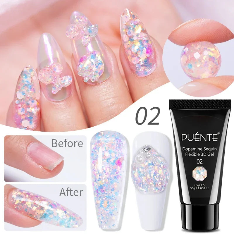 PUENTE 7.5ML Smooth Ceramics Cat Magnetic Gel Nail Polish White Moonlight Shades Cat Eye Soak Off UV Nail Art Varnish Manicure