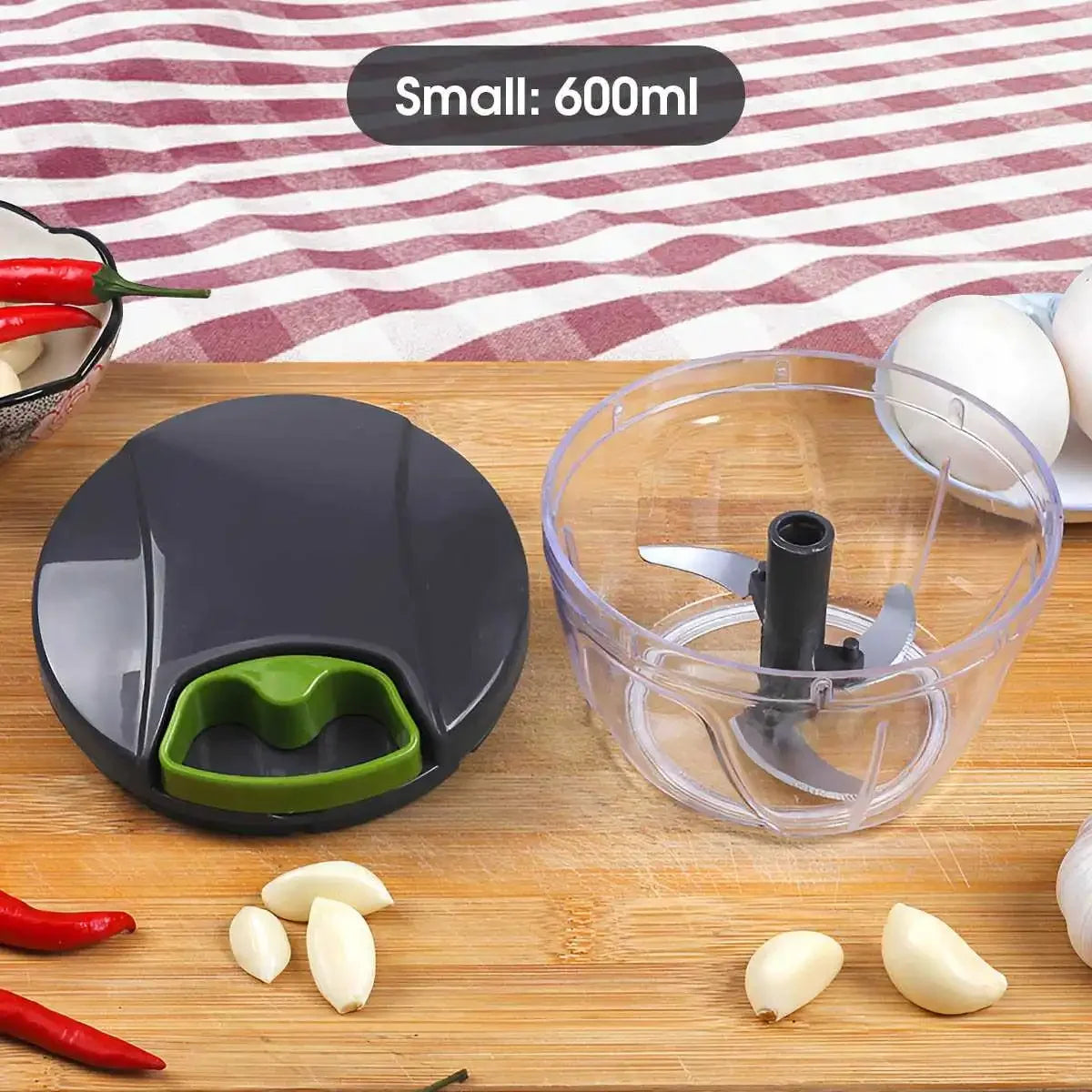 1000ml Manual Food Chopper Hand Pull String Vegetable Cutter Onions Garlic Chopper Fruits Herbs Nuts Kitchen Food Processor