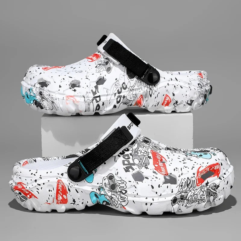 Men Shoes Slippers Men Garden Flat Sandals Platform Sandals Man Summer Sandals 2025 Male Sneakers Outdoor Flip Flops Home Clogs
