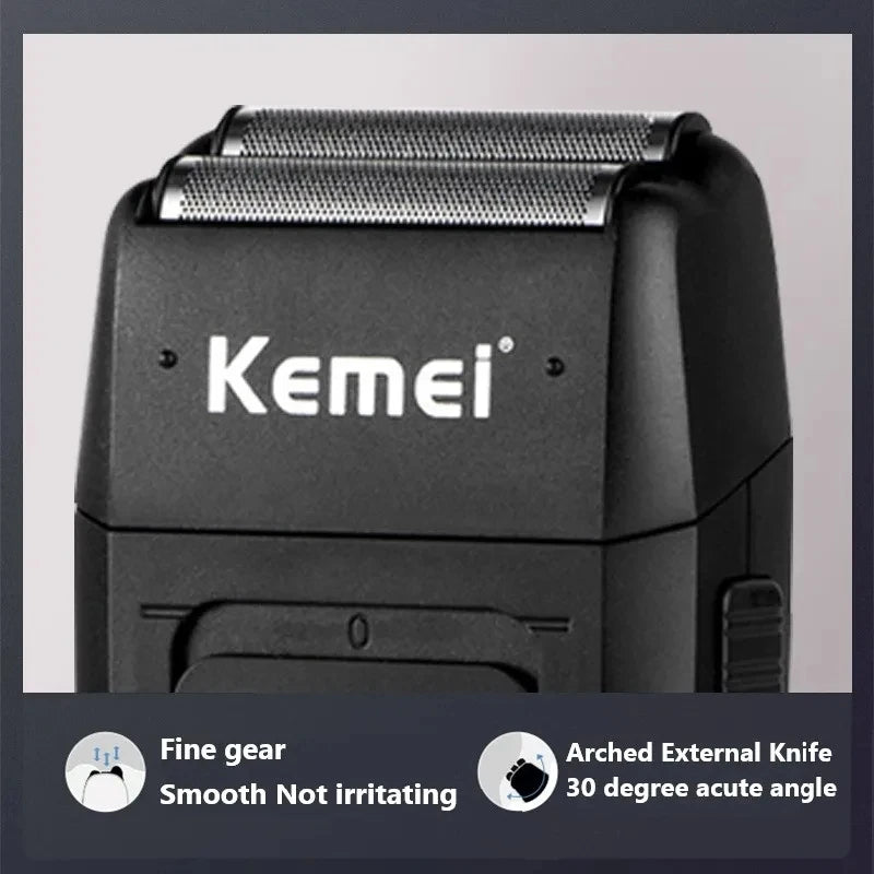 1Set Clipper Blade for Kemei Km-1102 Clipper Electric Shaver Parts Net Replacable and Durable Stainless Steel Material