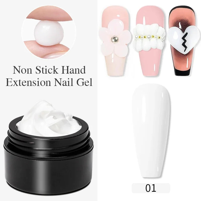 15ML Milky White Jelly Nude Pink Fiber Base Gel For Nails Repair Strengthen Extension Construction Soak Off UV Nail Art Varnish