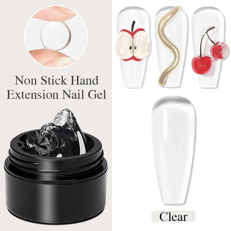 15ML Milky White Jelly Nude Pink Fiber Base Gel For Nails Repair Strengthen Extension Construction Soak Off UV Nail Art Varnish