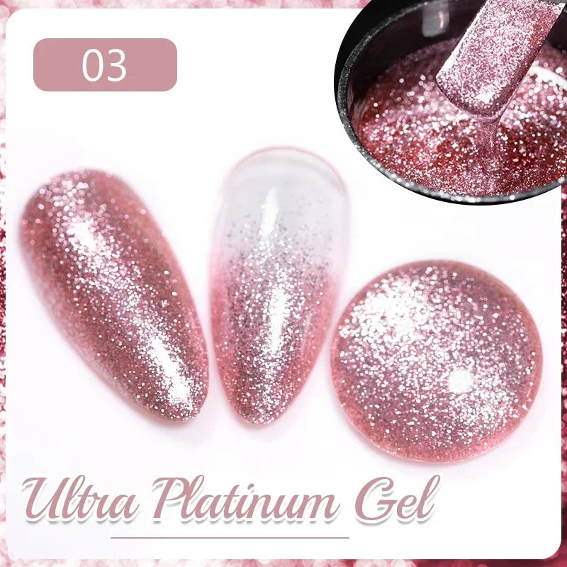 PUENTE 7.5ML Wine Red Cat Magnetic Gel Nail Polish Super Shiny Ruby Red Cat Eye Gel Soak Off UV Semi-Permanent Nail Art Varnish
