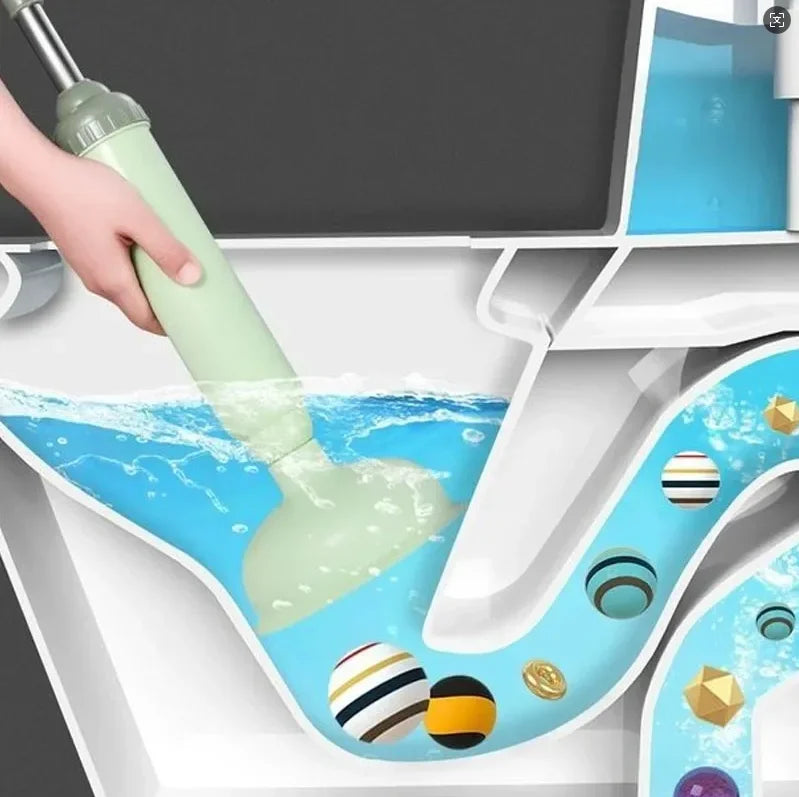 Silicone Toilet Pipe Plunger Vacuum Suction Cups High Pressure Pump Anti Blocking Unblocking Pipeline Drain Household Reusable