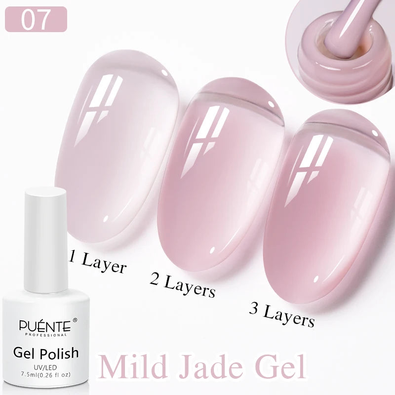 PUENTE 7.5ML Smooth Ceramics Cat Magnetic Gel Nail Polish White Moonlight Shades Cat Eye Soak Off UV Nail Art Varnish Manicure