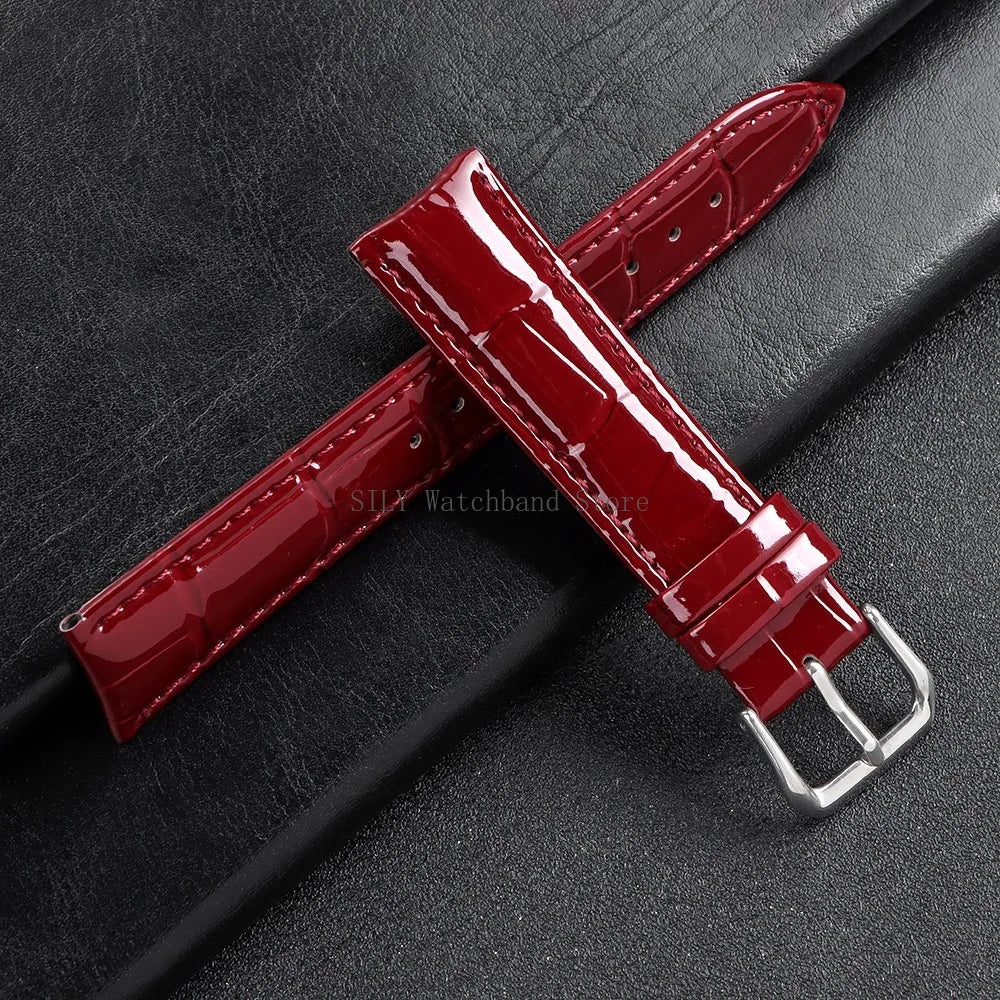 Leather Watchband for Men Women Universal Replacement Leather Watch Strap 12mm 14mm 16mm 18mm 19mm 20mm 21mm 22mm Soft Bracelets