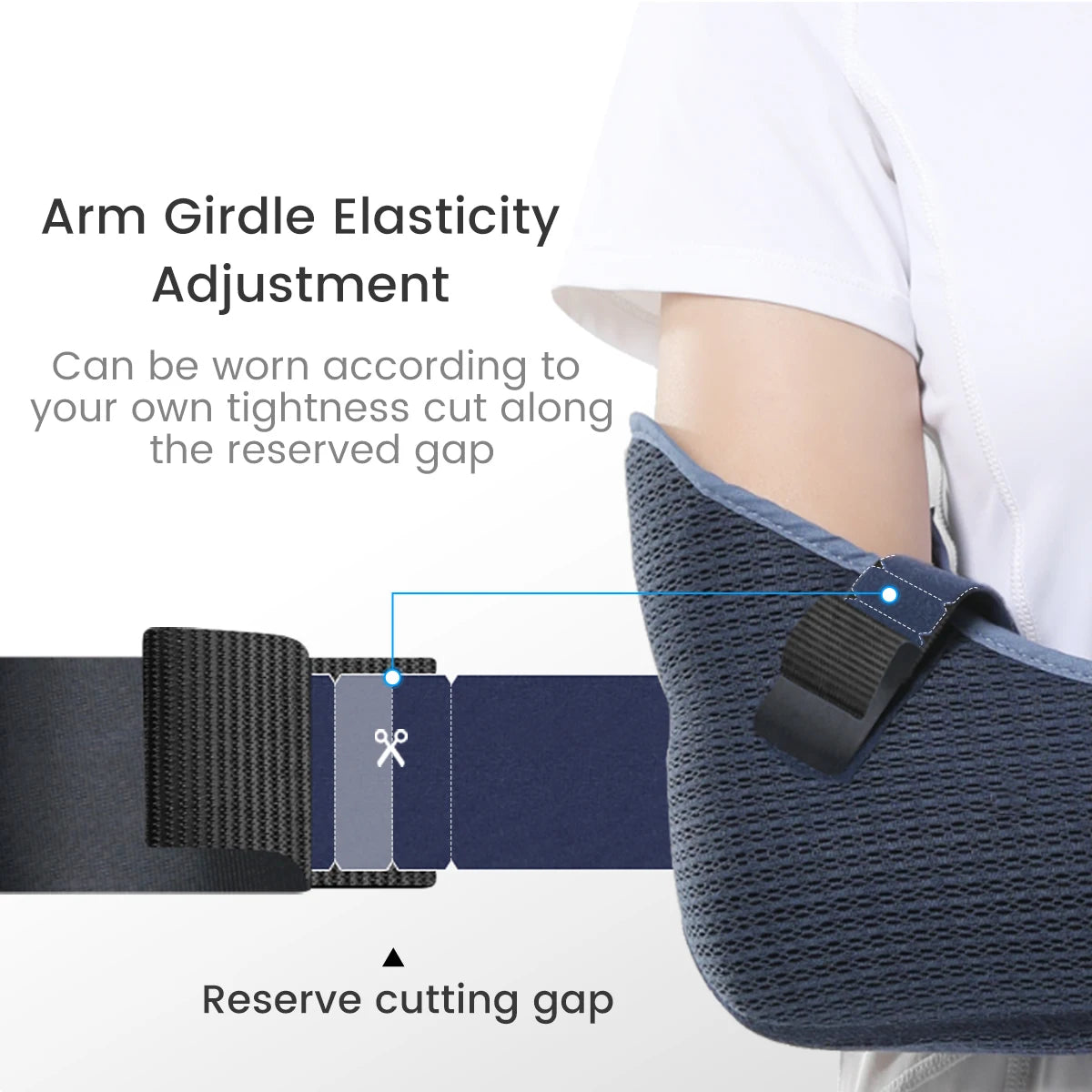 VELPEAU Arm Sling for Rotator Cuff Injury, Broken Hand and Elbow Dislocation, Medical Shoulder Immobilizer Fits Left & Right Arm