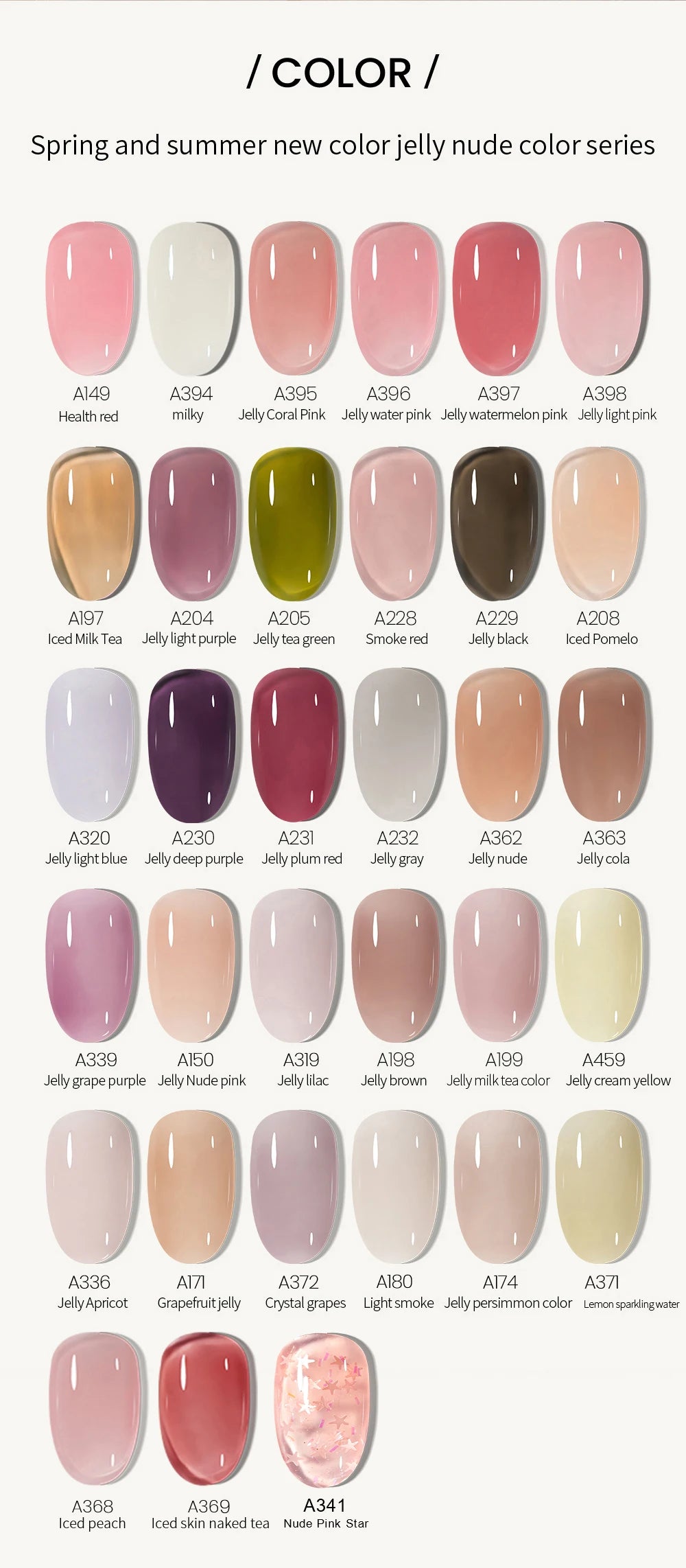 MAYCHAO Transparent Nude Jelly Gel Nail Polish Semi Permanent 7.3ml Top Coat Soak Off UV LED Varnish Nail Art Design Base Gel