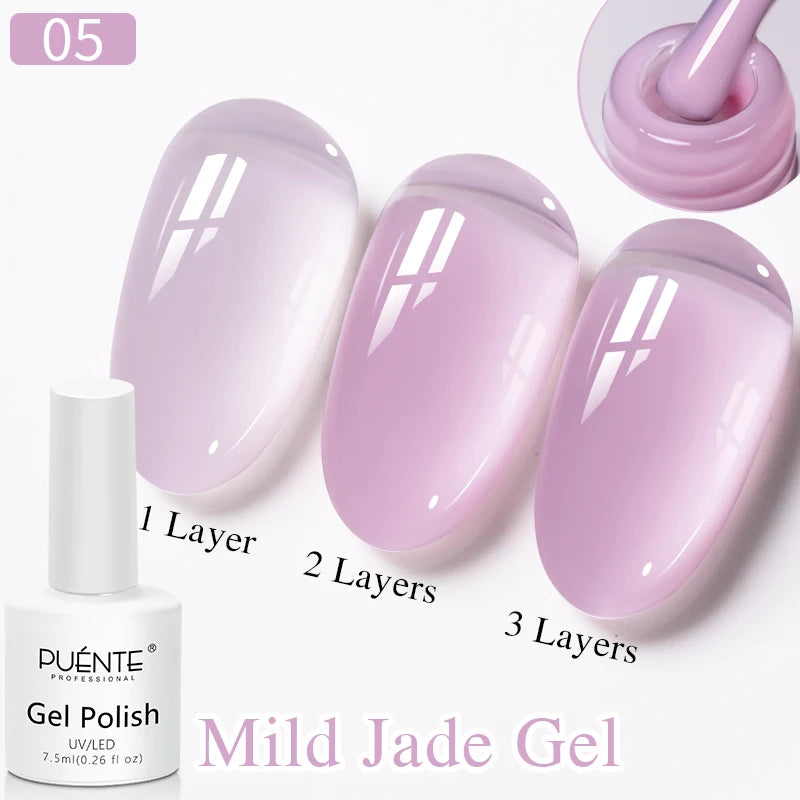PUENTE 7.5ML Smooth Ceramics Cat Magnetic Gel Nail Polish White Moonlight Shades Cat Eye Soak Off UV Nail Art Varnish Manicure