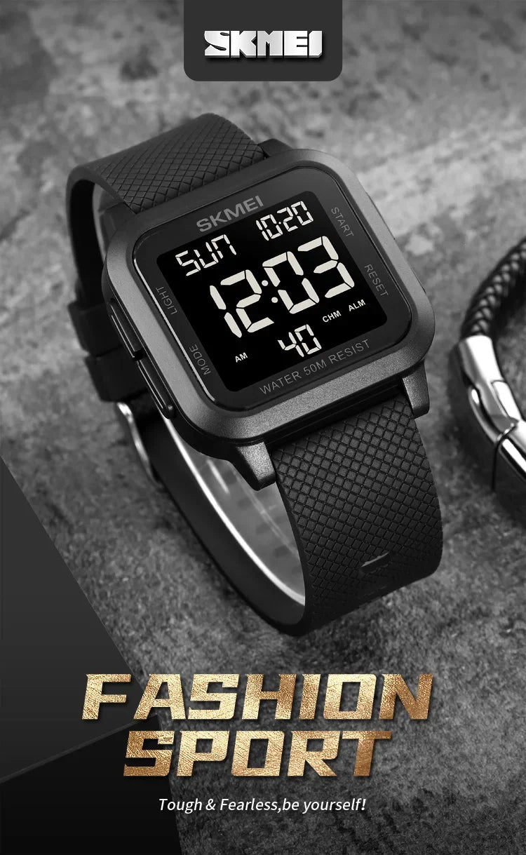 SKMEI 1894 Military Waterproof Mens Watches Electronic Shock Digital Watch For Men Sports Wristwatches 1841 Relogios Masculinos