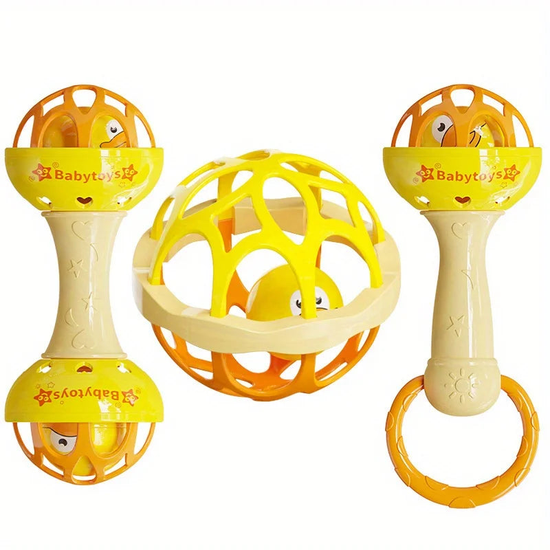 3/1pcs Baby Rattles 0 12 Months Baby Educational Toys Shaker Grab Spin Set Sensory Educational Newborn Gift for Infant Boy Girls