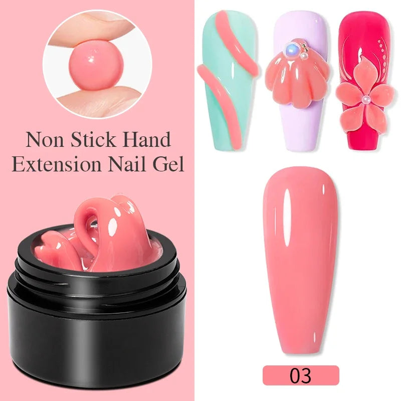 15ML Milky White Jelly Nude Pink Fiber Base Gel For Nails Repair Strengthen Extension Construction Soak Off UV Nail Art Varnish