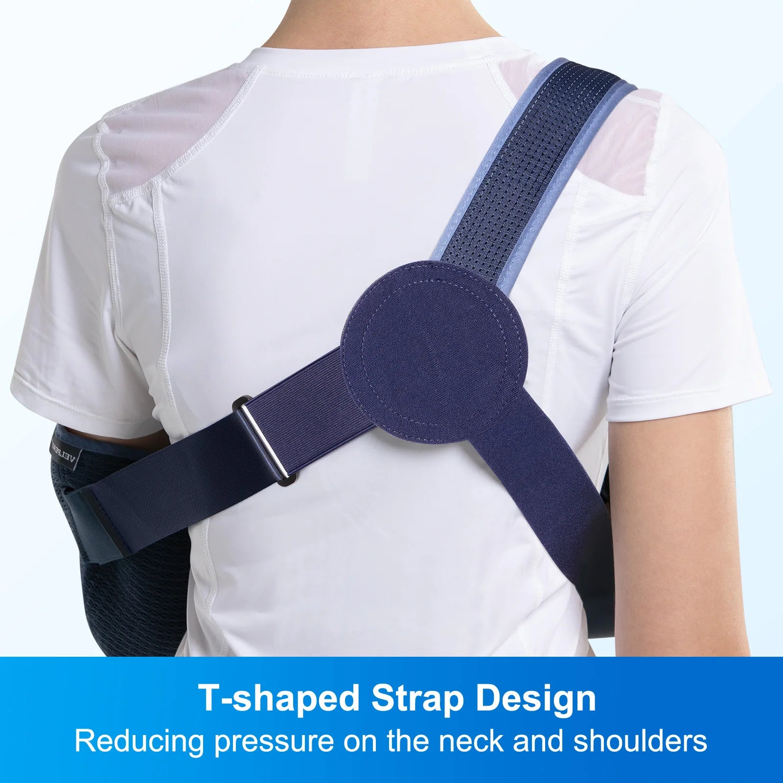 VELPEAU Arm Sling for Rotator Cuff Injury, Broken Hand and Elbow Dislocation, Medical Shoulder Immobilizer Fits Left & Right Arm