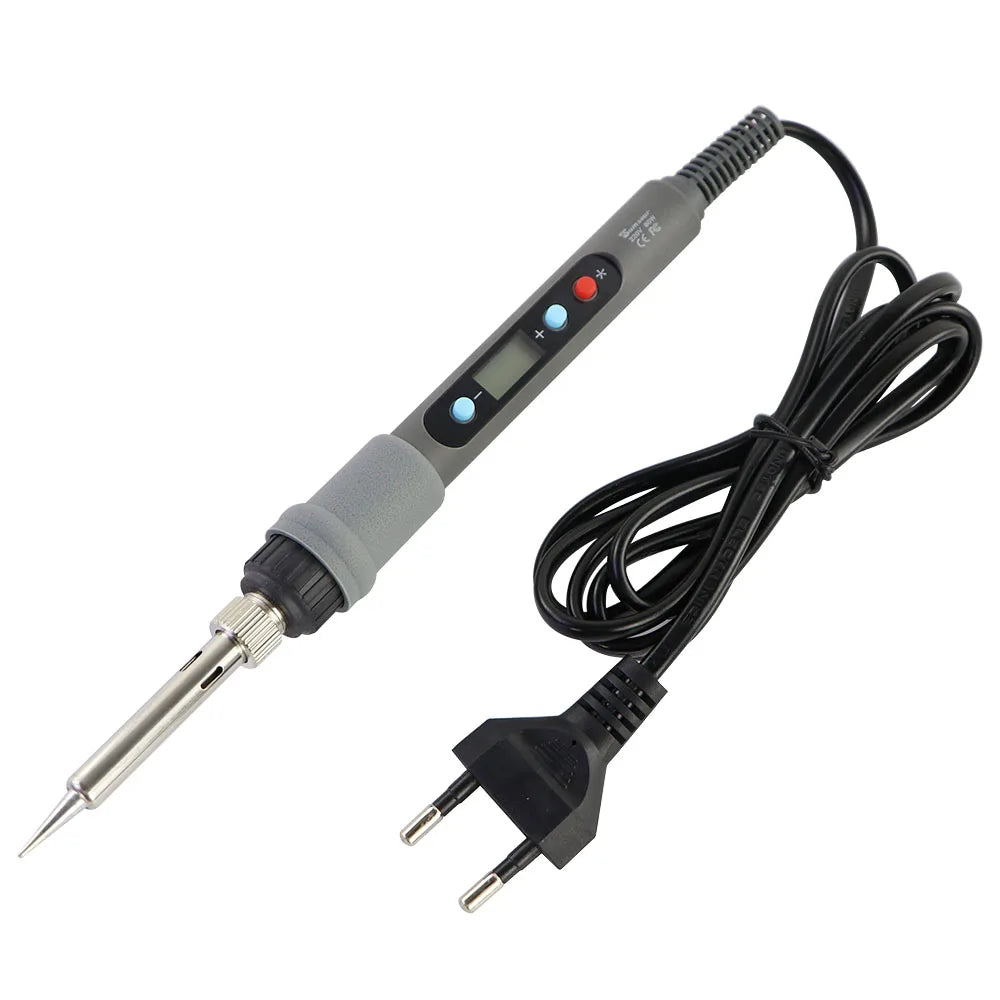60W 80W Electric Soldering Iron LCD Digital Display Adjustable Temperature Welding Repair Tools 220V / 110V Solder Wire Tips