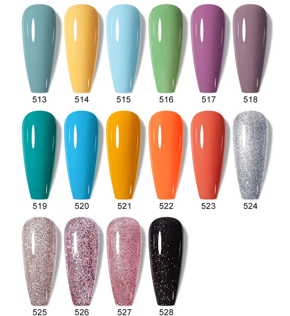 Clou Beaute 15ml HEMA TPO FREE Color Gel Nail Polish Nude Pink Red Green Collection Nail Gel Polish Glitter Soak Off UV LED Gel