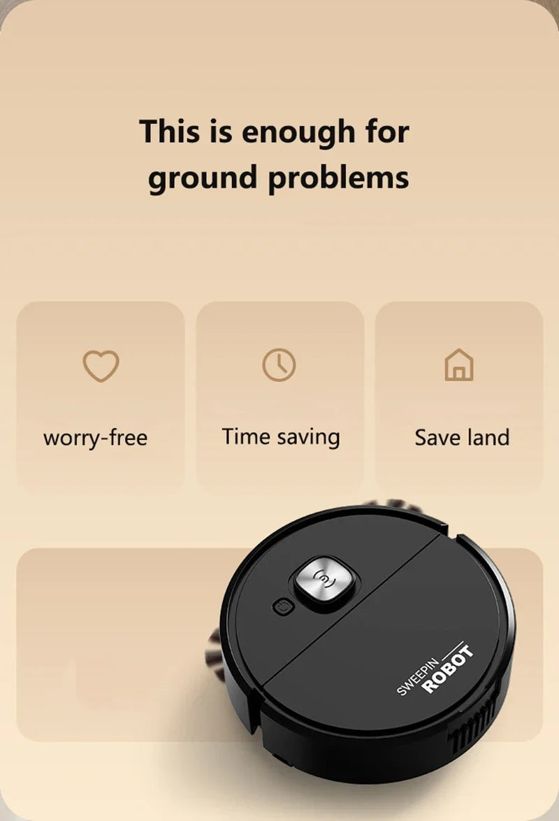 3-in-1 Low Noise Mini Sweeping Robot Intelligent Sweeping Integrated Fully Automatic Cleaning Sweeping Machine Appliance 2026