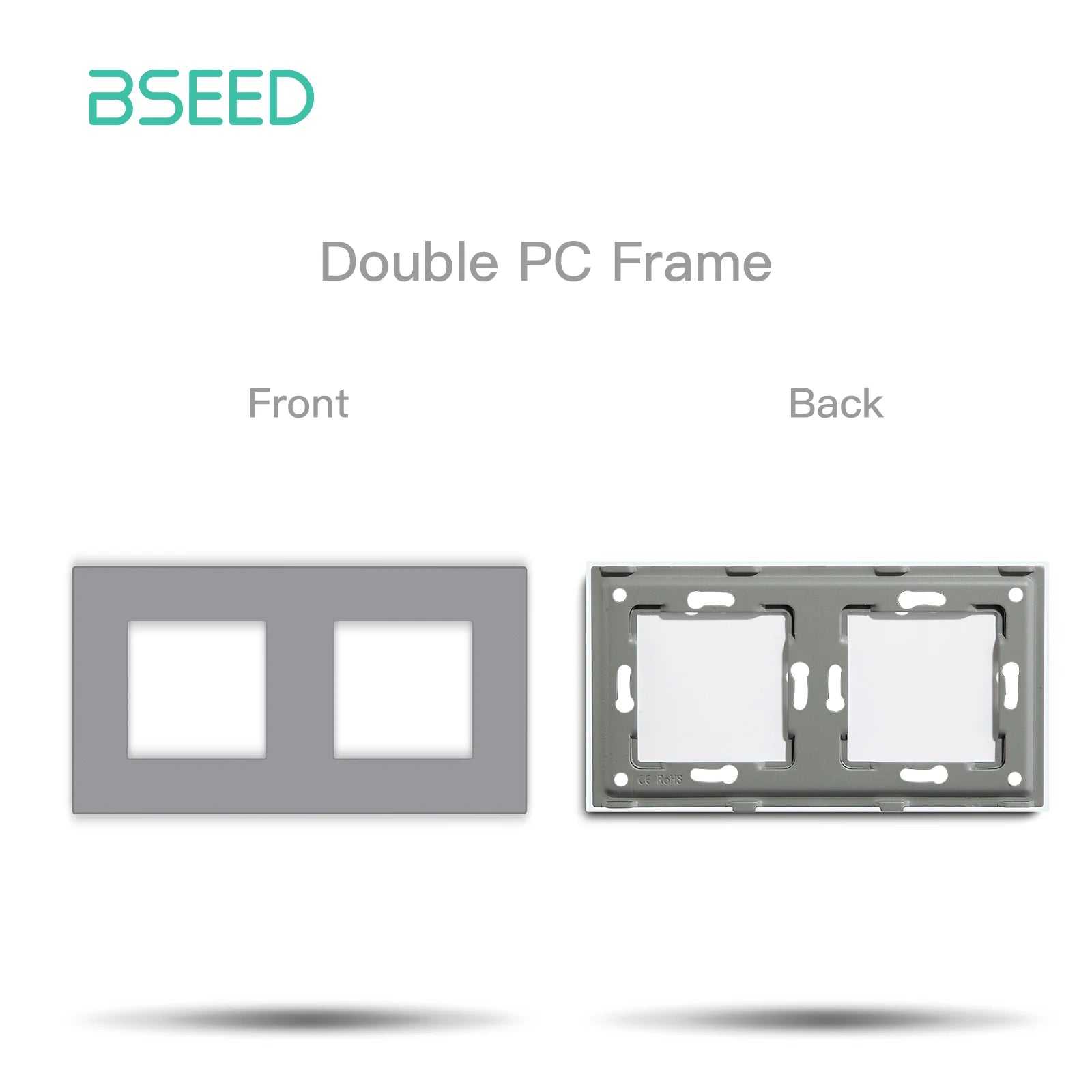 BSEED Zigbee Power Socket Tuya Smart EU Socket Plug With 20W Type-c USB Functions Parts Matte Plastic Frames DIY Accessories