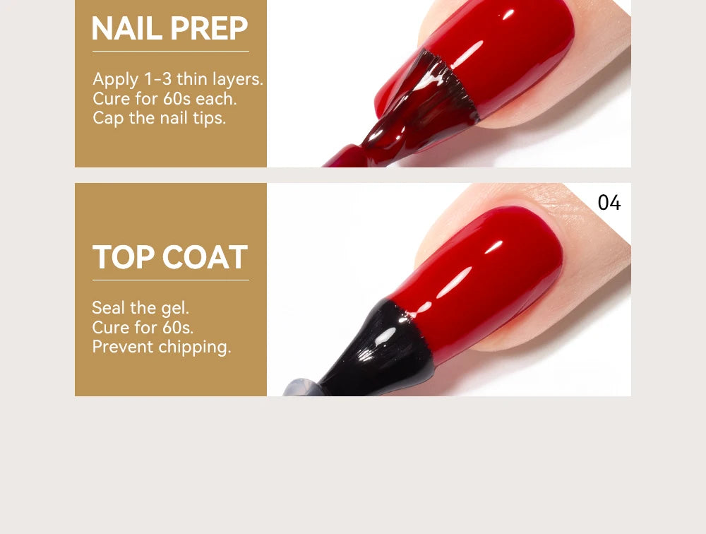 MAYCHAO Cherry Red Gel Nail Polish 12ml Glossy Semi Permanent Soak Off UV LED Frosted Gel Nails Base Painting Varnish
