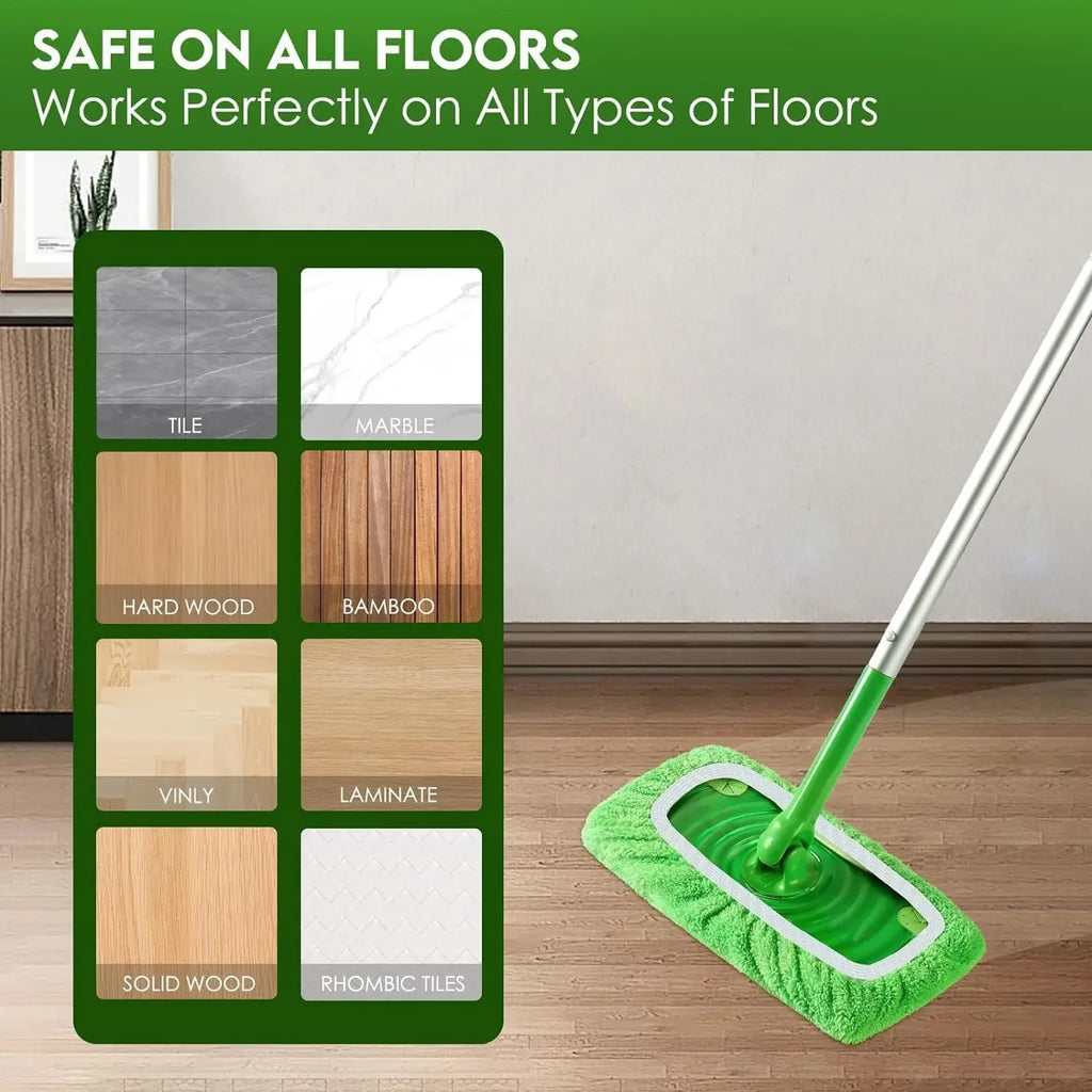 1/3/6pc Microfiber Mop Cloth Dry Cleaning Cloths Household Reusable Microfiber Mop Pads Replacement Washable Rag Towel