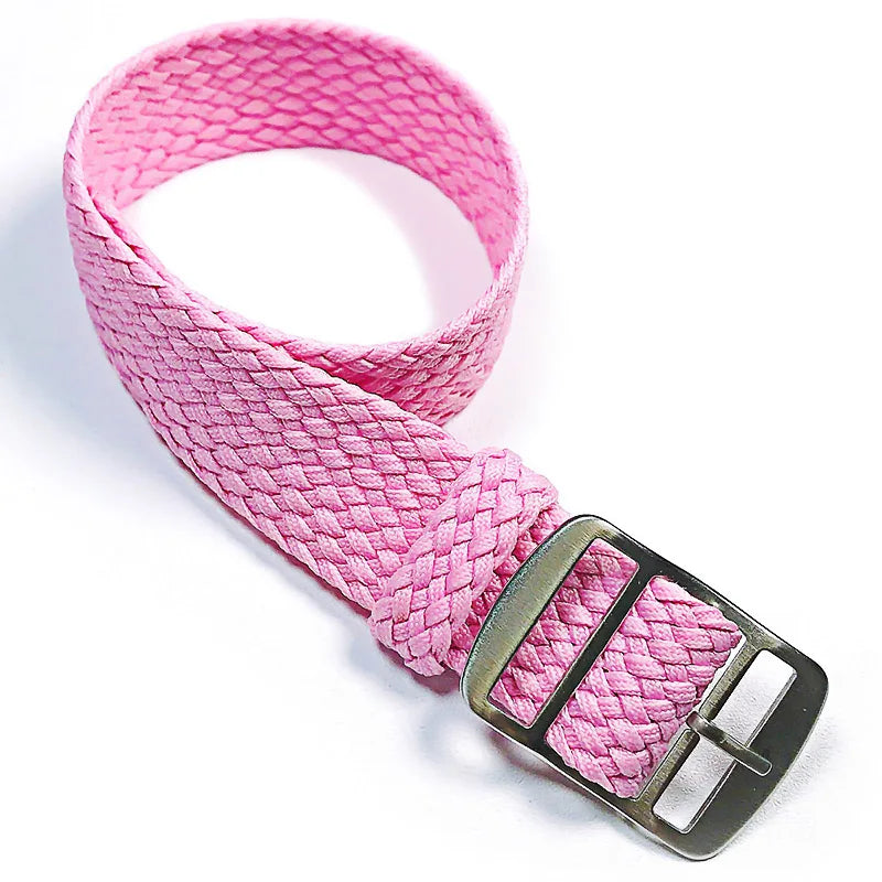 Fabric Woven Bracelet for Perlon Watch Band Replacement Wristband 14mm 16mm 18mm 20mm 22mm Nylon Strap Watchband
