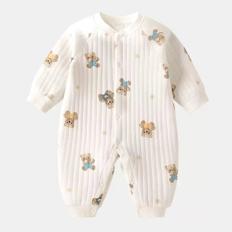 Autumn Baby Clothes Bodysuit&One Pieces Boys Girls Newborn Rompers Solid Color 100 Cotton 0-24M Long Sleeve Loungewear Outfit