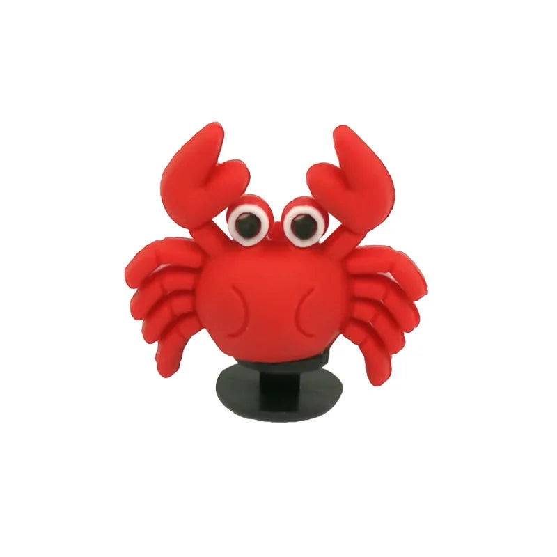 1/5pcs 3D Shoe Charms Cute Dinosaur Duck Bunny Shoe Decoration Buckle Kawaii Frogs Bees Garden Sandal Accessories Kids Gift
