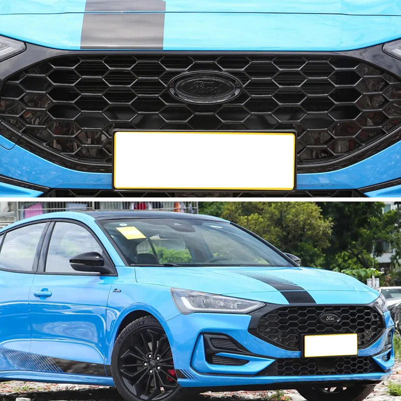 For Ford Focus Fiesta Ranger Mondeo Mustang Car Badge Front Grille Rear Trunk Hood Lid Logo Decor Cover Emblem Auto Accessories