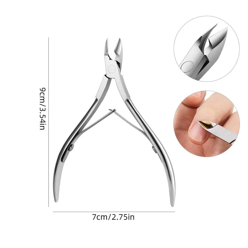 Nail Cuticle Nipper Trimming Dead Skin Remover Stainless Steel Pedicure Cutter Cuticle Scissors Plier Nail Art Manicure Tools