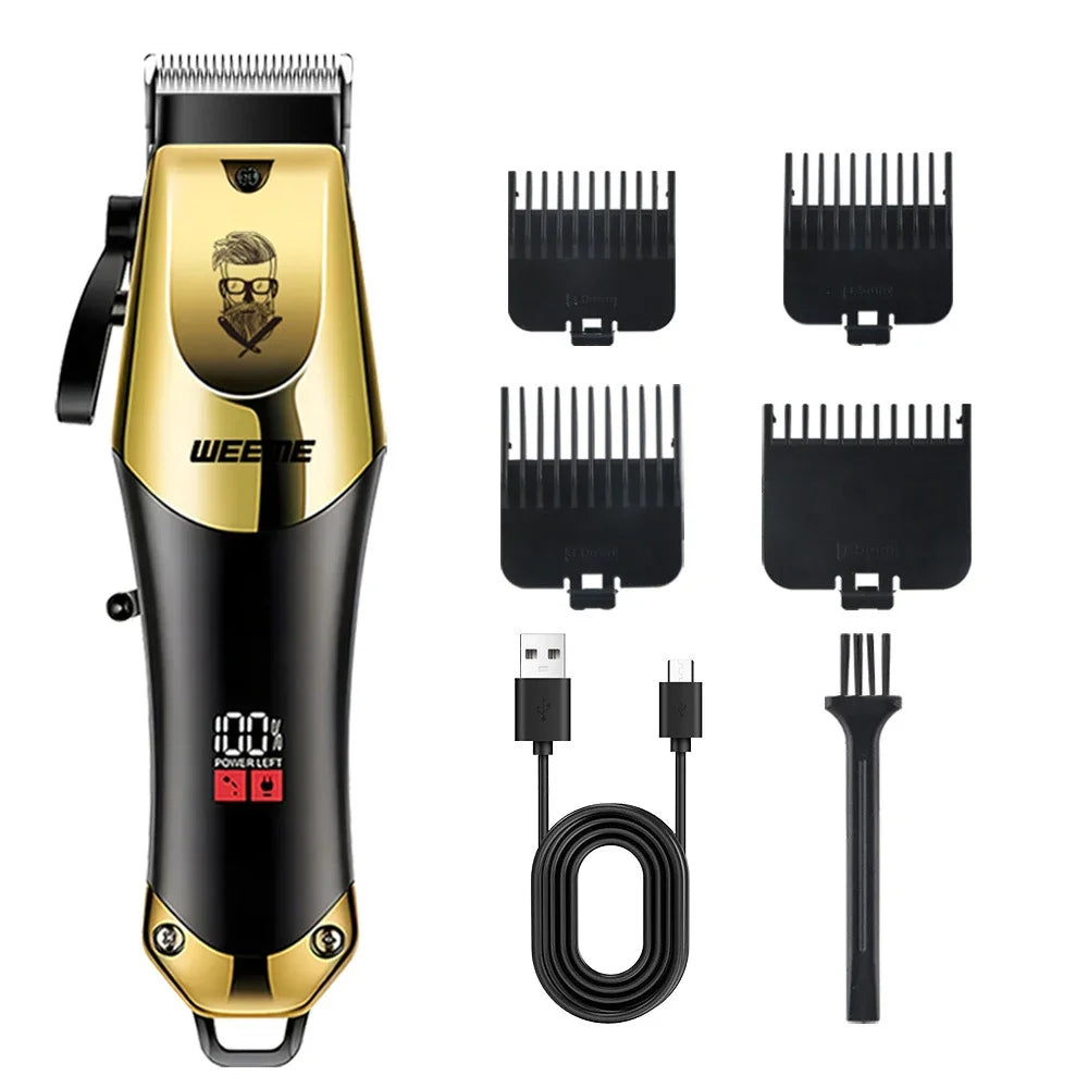 Hair Cutting Machine Electric Vintage Hair Clipper Portable Cordless Shaver Barber USB Fast Charging Hair Trimmer For Hairdresse