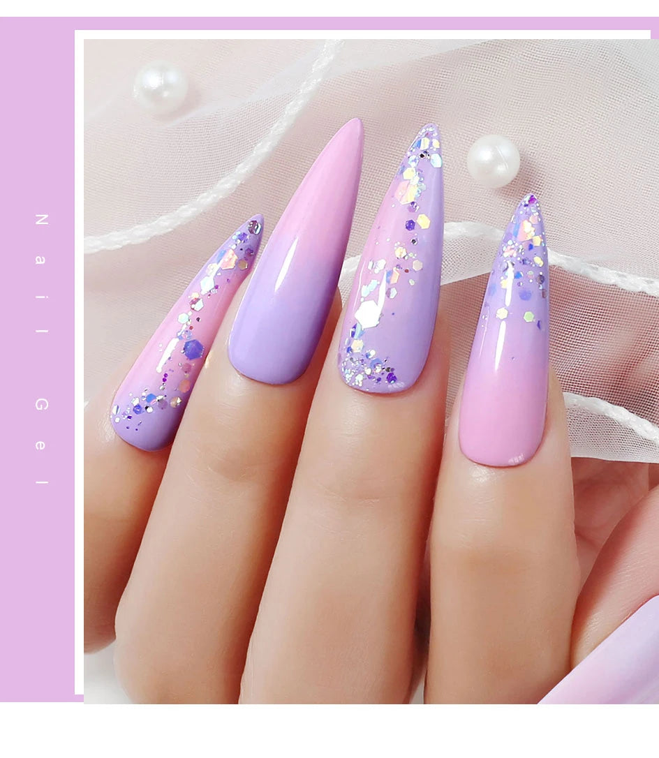 Clou Beaute 15ml HEMA TPO FREE Color Gel Nail Polish Nude Pink Red Green Collection Nail Gel Polish Glitter Soak Off UV LED Gel